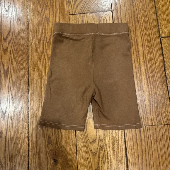 TALENTLESS Women's Tan Ribbed 6inch Bike Shorts - Picture 4 of 4